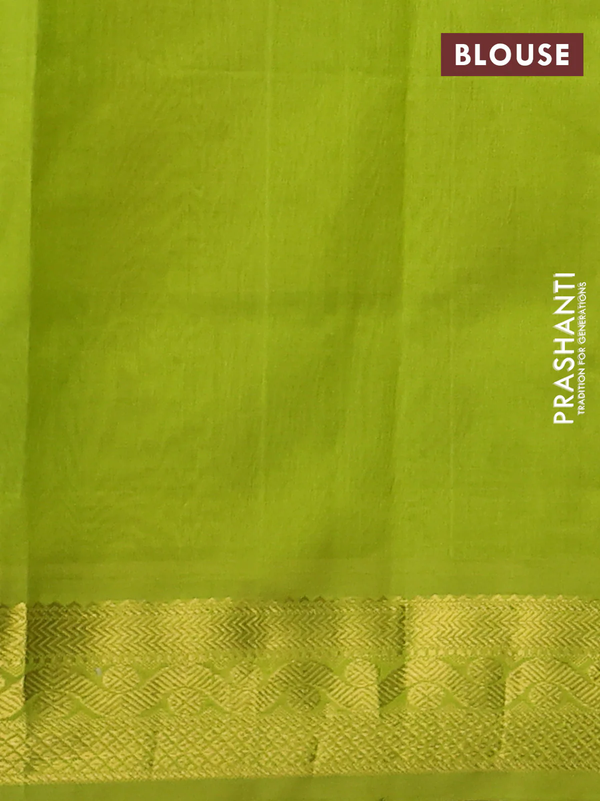 silk cotton saree red and light green with allover paalum pazhamum checked pattern & zari woven buttas and zari woven border - Image 3