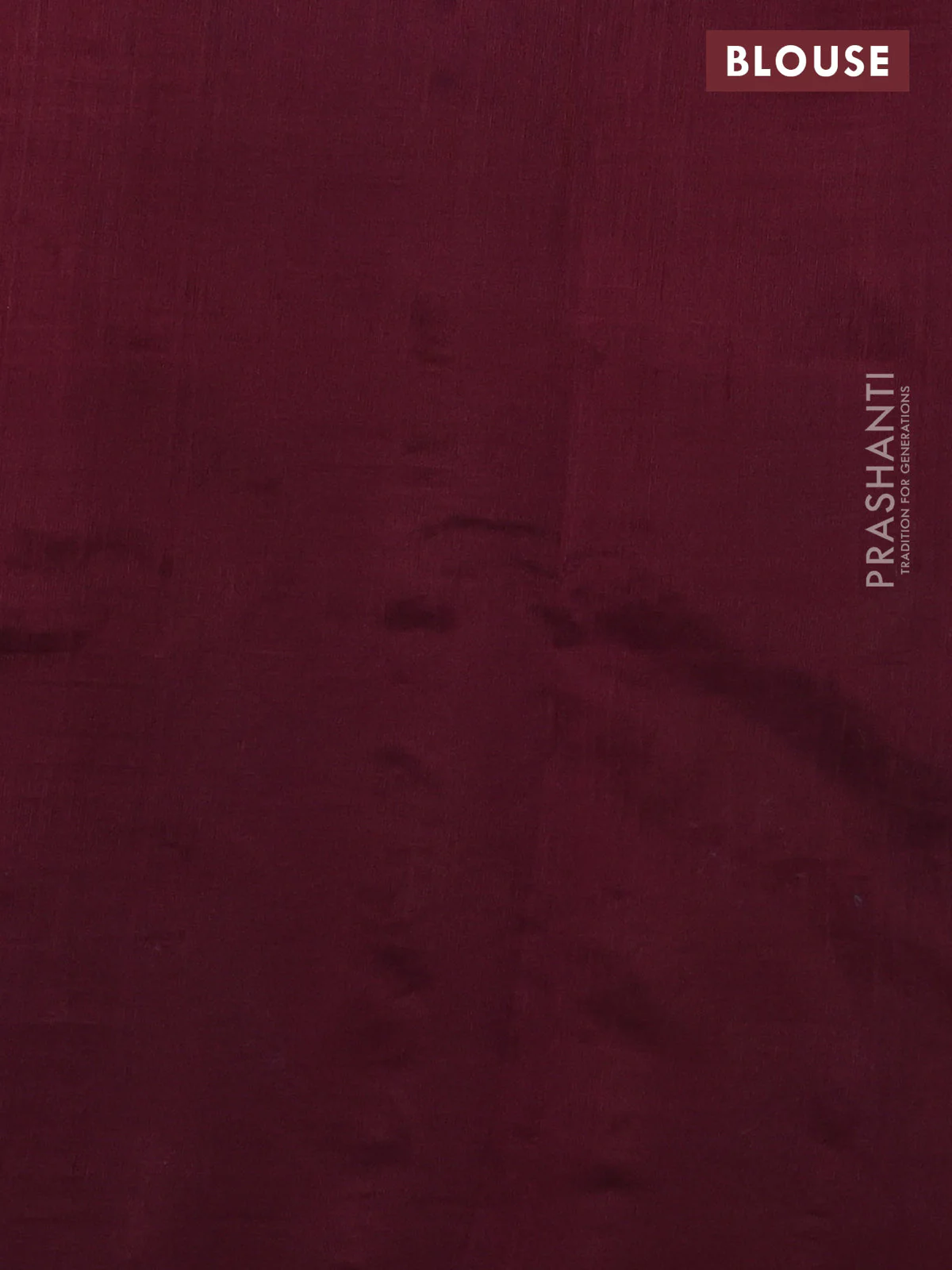 Silk cotton saree wine shade with plain body and long kutchi embroidery border - Image 3
