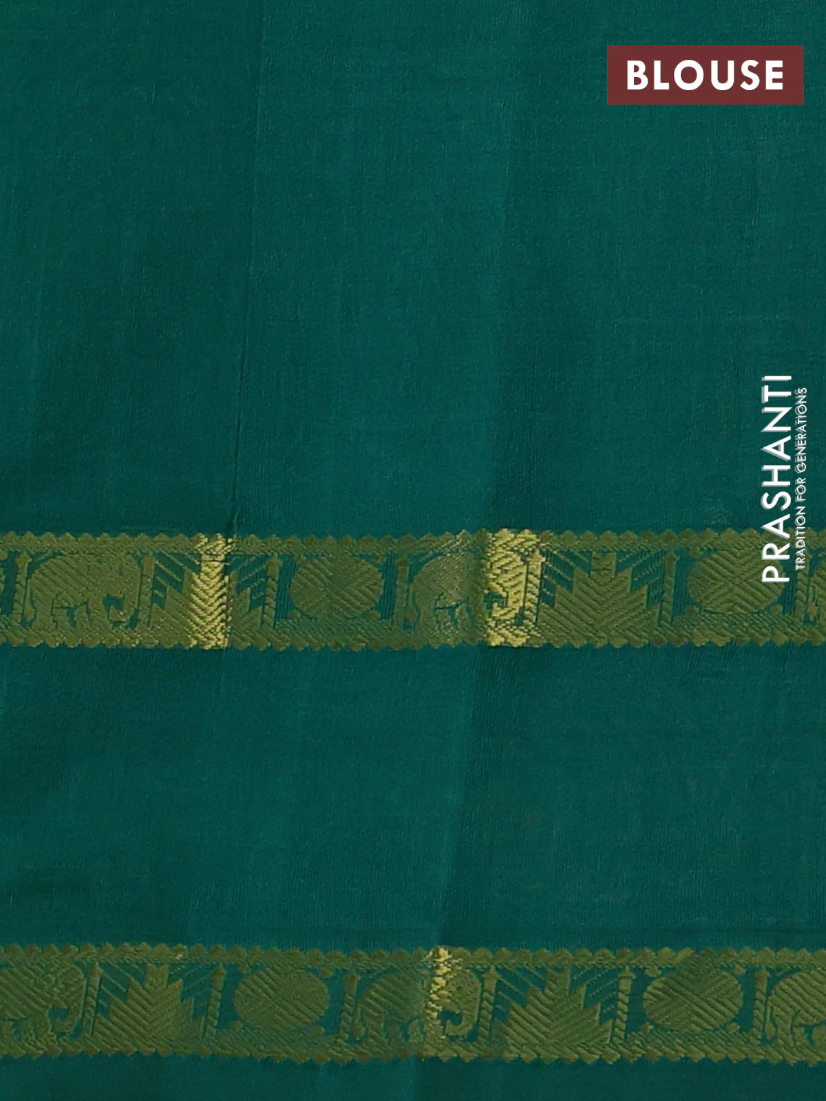 Silk cotton saree yellow and green with allover lakshadeepam pattern and rettapet zari woven border - Image 3