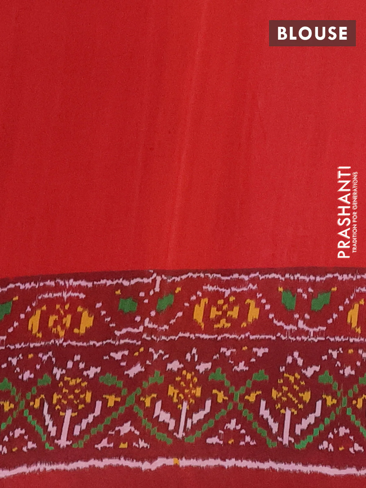 Semi crepe saree black and maroon with allover prints and printed border - Image 4