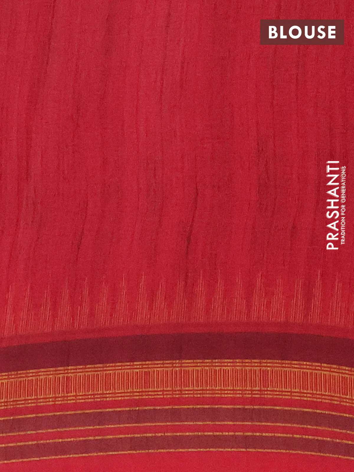 Semi crepe saree brown and red with floral digital prints and printed border - Image 4