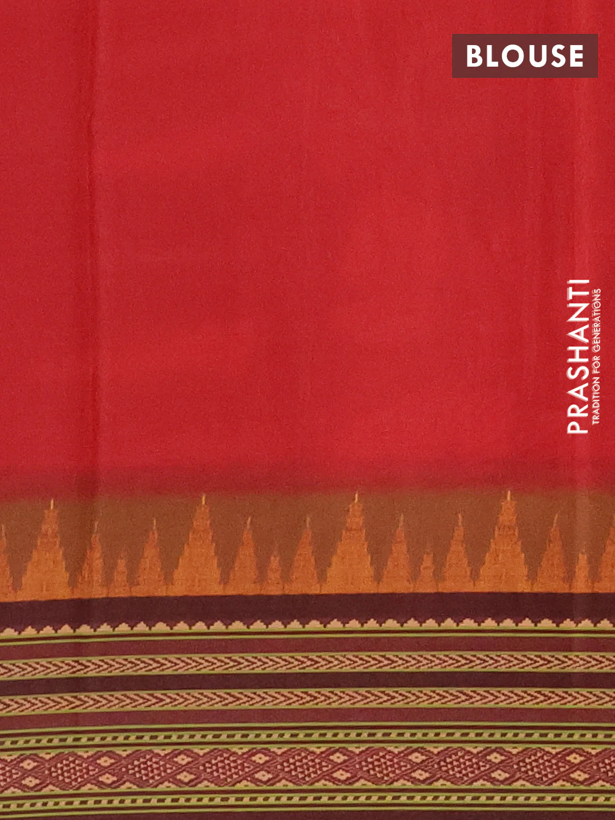 Semi crepe saree maroon and deep maroon with allover ikat prints and printed border - Image 4