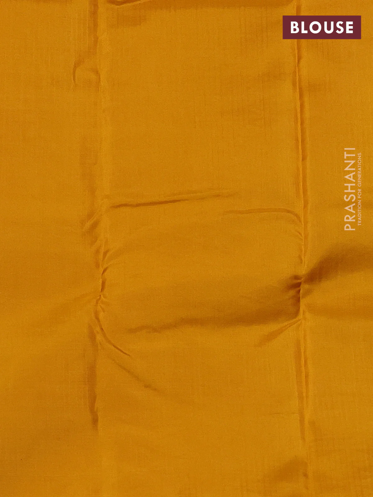 Teal Green-Mustard Yellow Kanchipuram silk saree with matching Neck piece - Image 3