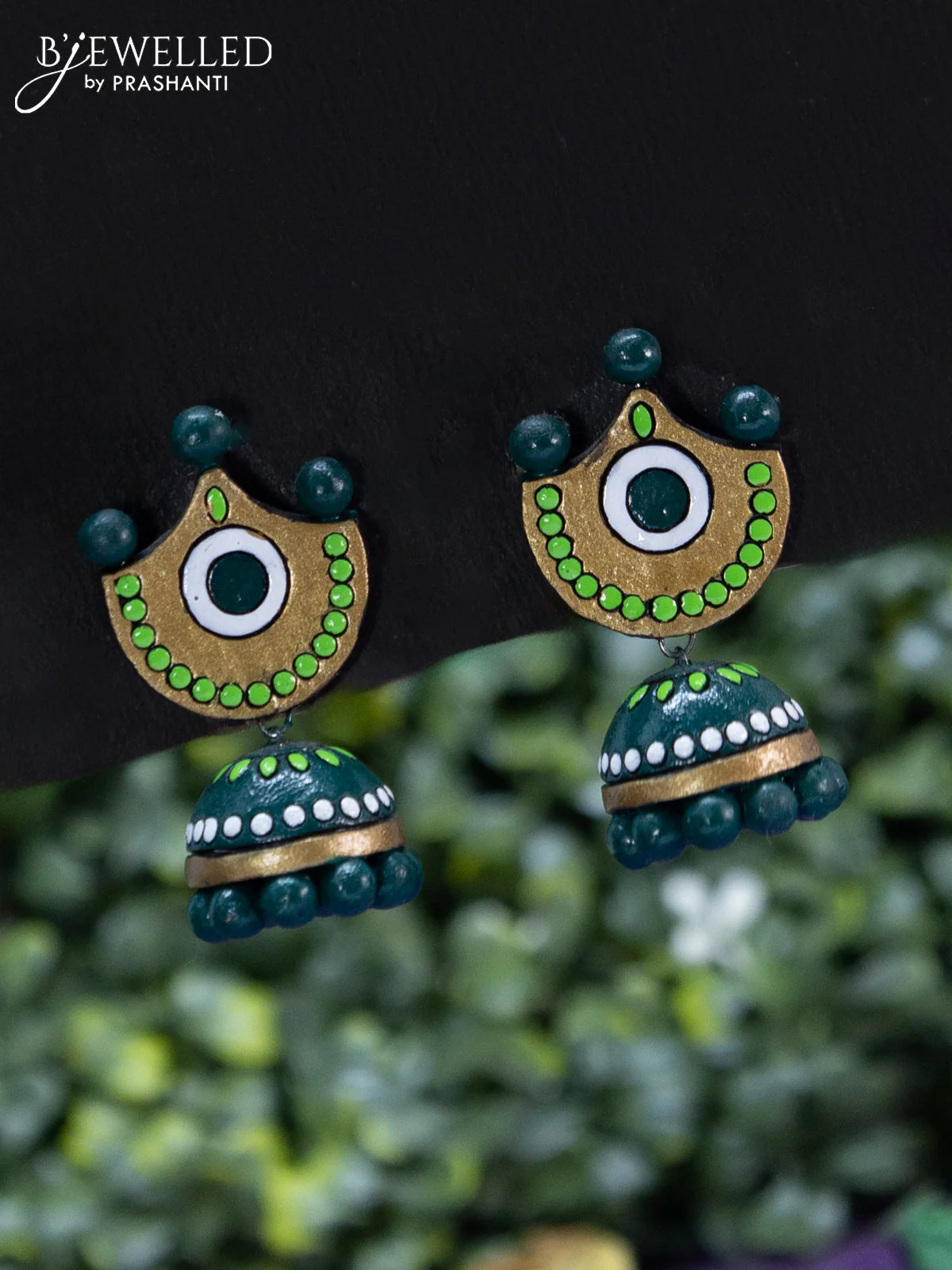 Terracotta diya shape necklace - Image 2