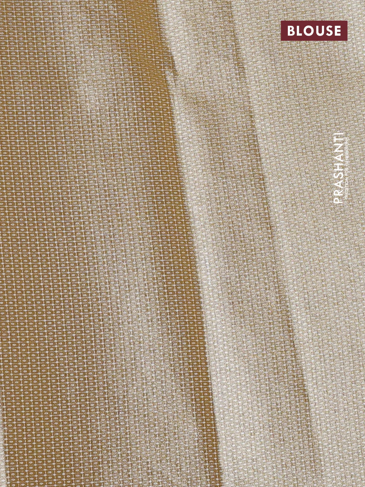 Tissue saree mustard yellow with embroidery work buttas and temple design zari border - Image 3