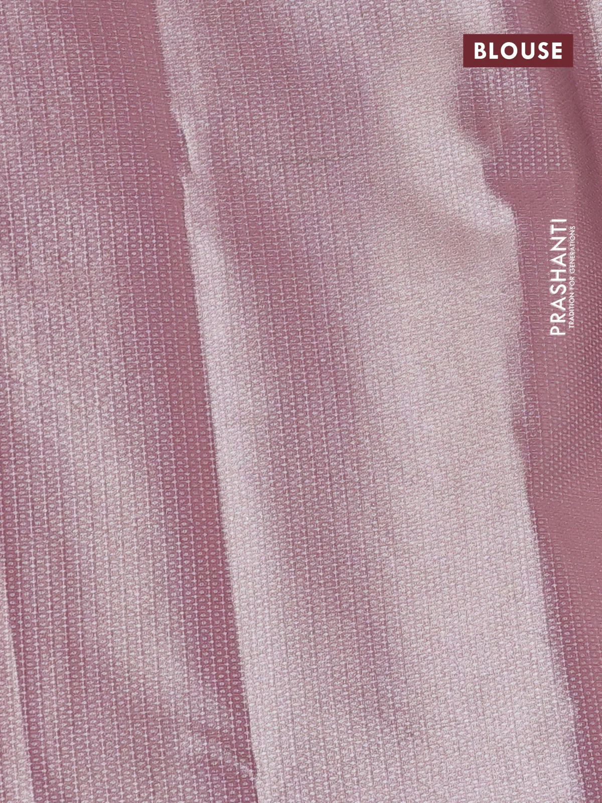 Tissue saree pastel pink with embroidery work buttas and temple design zari border - Image 3