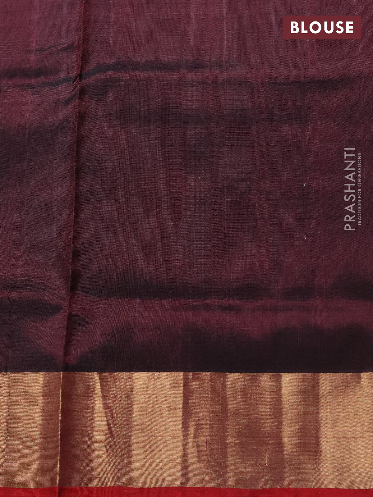 Uppada jamdhani silk saree coffee brown and maroon with allover floral jamdhani weaves and zari woven border - Image 4