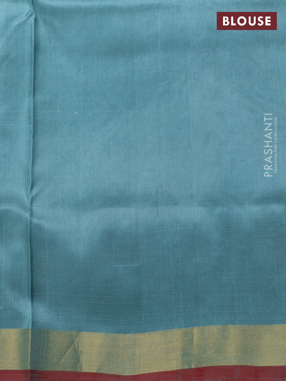 Uppada jamdhani silk saree pastel green and red with allover floral jamdhani weaves and zari woven border - Image 4