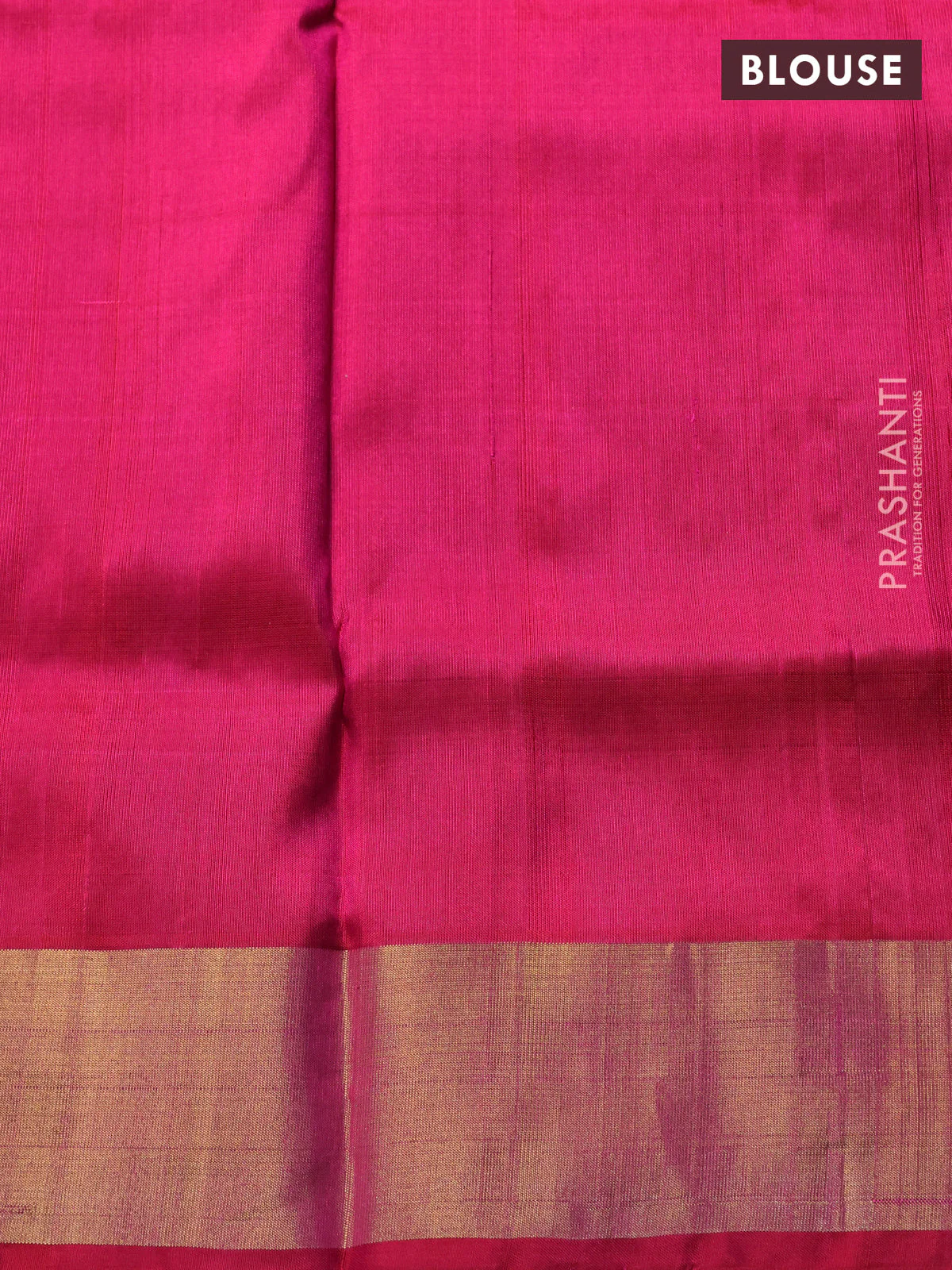 Uppada jamdhani silk saree pink with allover floral jamdhani weaves and zari woven border - Image 4