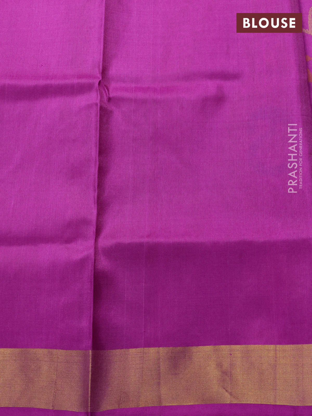 Uppada jamdhani silk saree purple with allover jamdhani weaves and zari woven border - Image 4