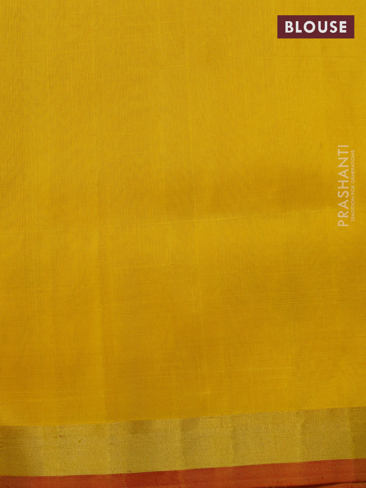 Uppada jamdhani silk saree yellow and red with allover jamdhani weaves and zari woven border - Image 4