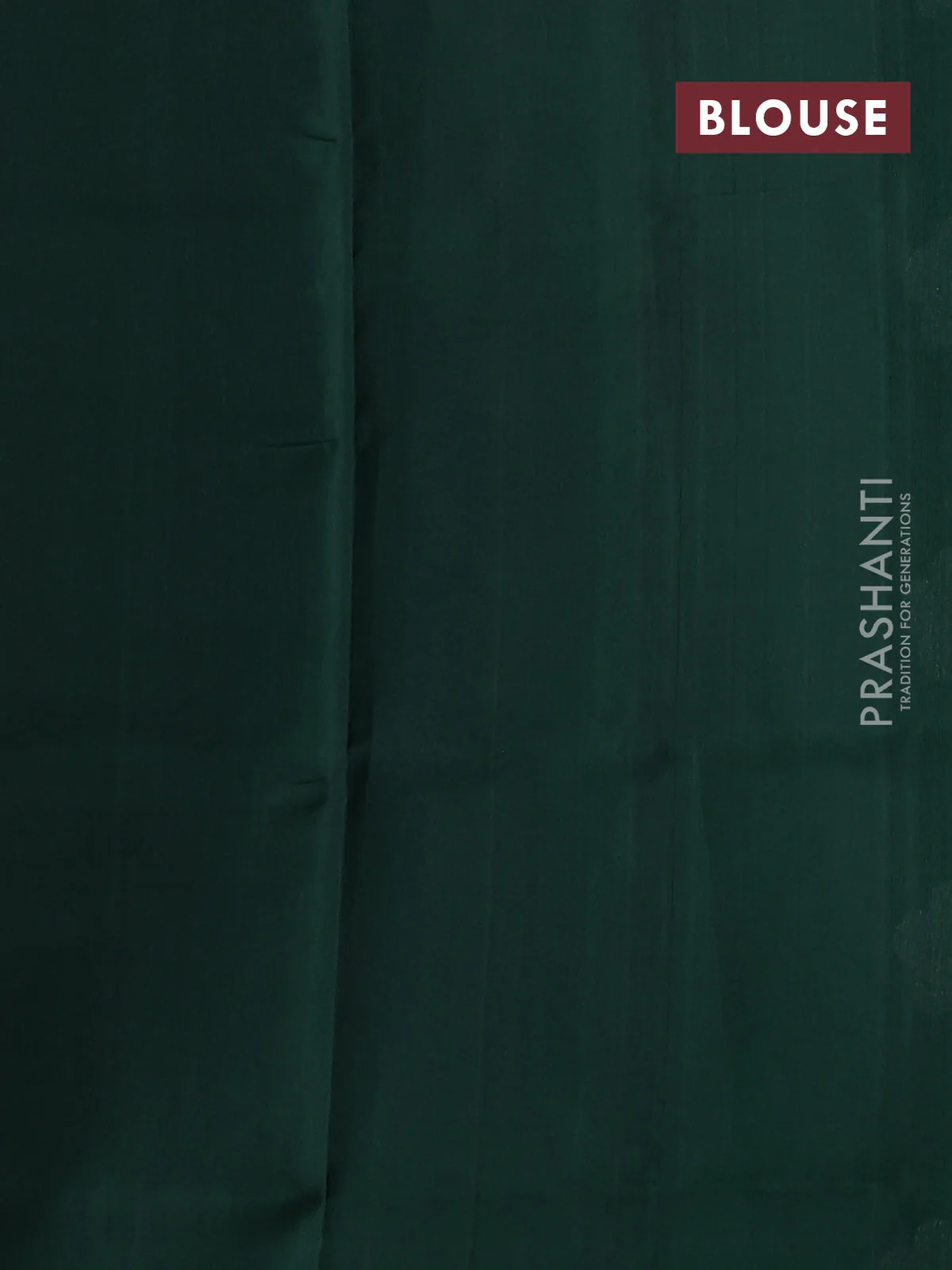 Venkatagiri silk saree bottle green with silver zari woven floral buttas in borderless style - Image 4