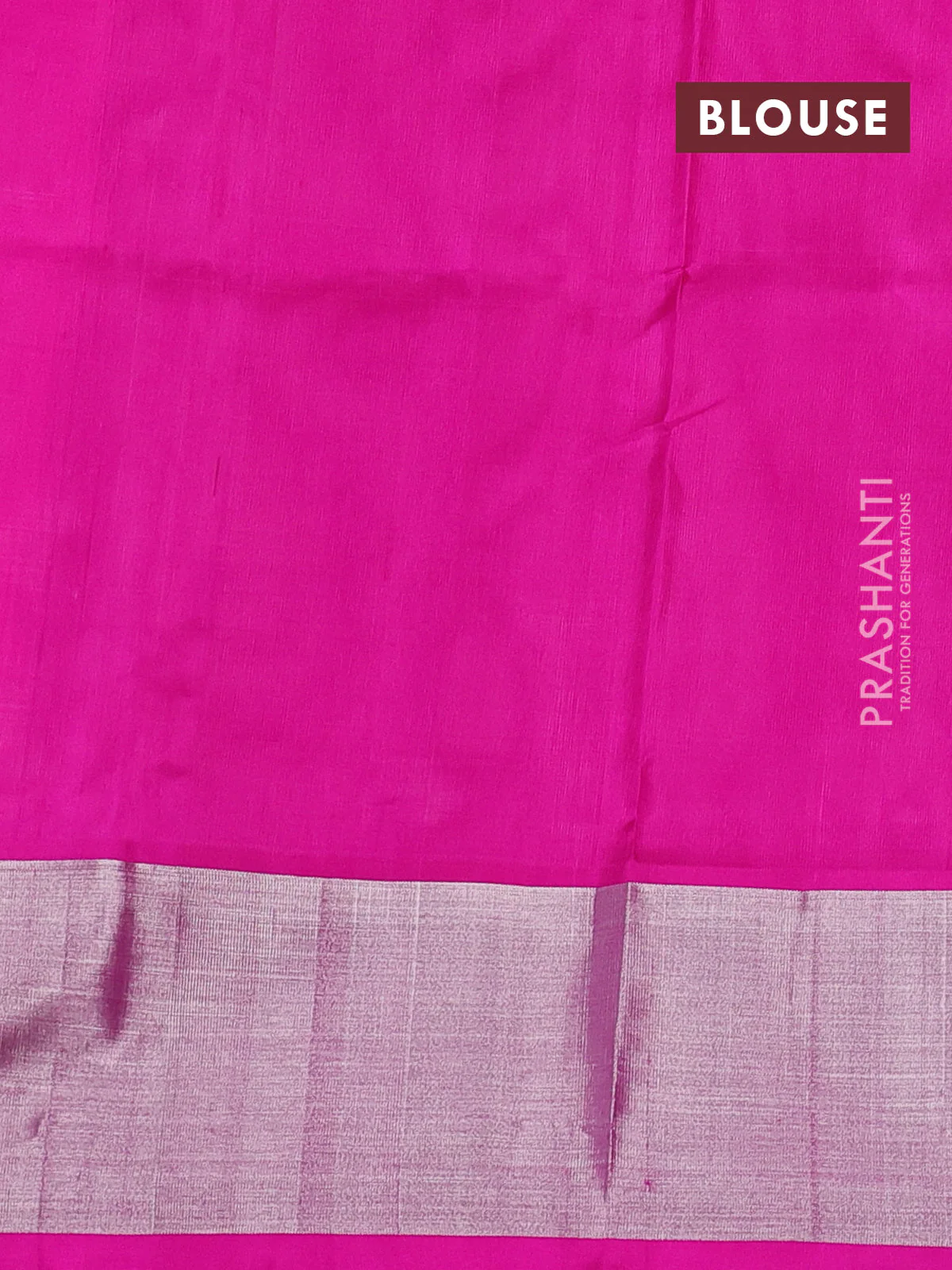 Venkatagiri silk saree light pink and pink with silver zari woven buttas and silver zari woven border - Image 4