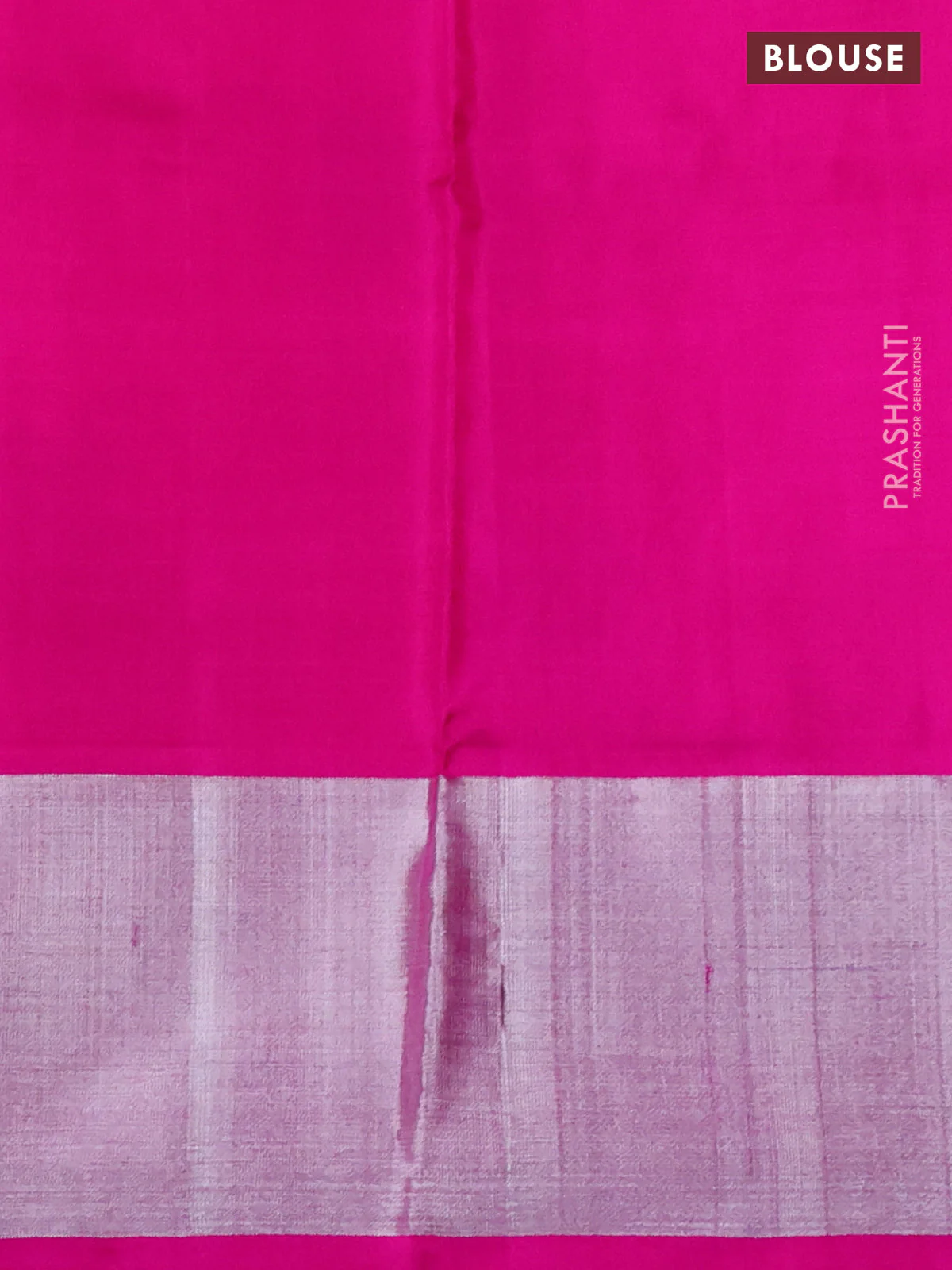Venkatagiri silk saree red and pink with allover jamdani weaves and silver zari woven border - Image 4