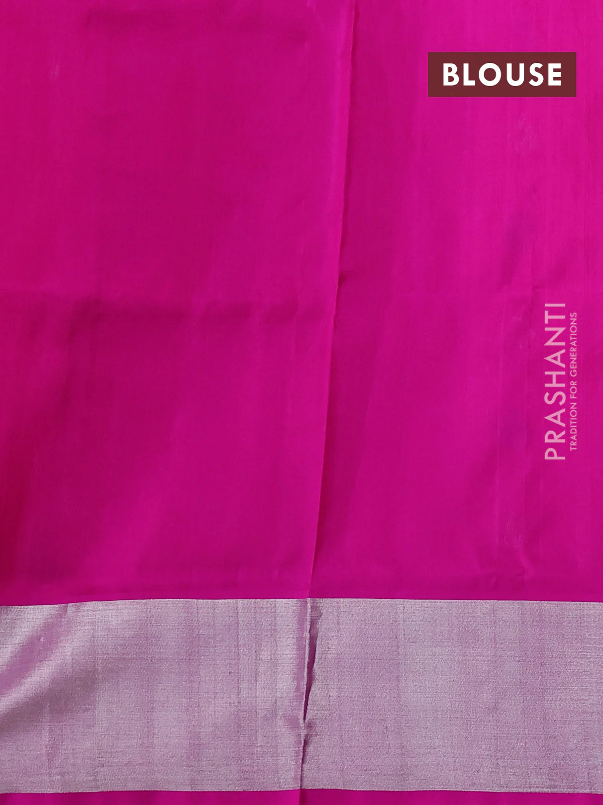 Venkatagiri silk saree red and pink with thread & silver zari woven buttas and silver zari woven border - Image 4