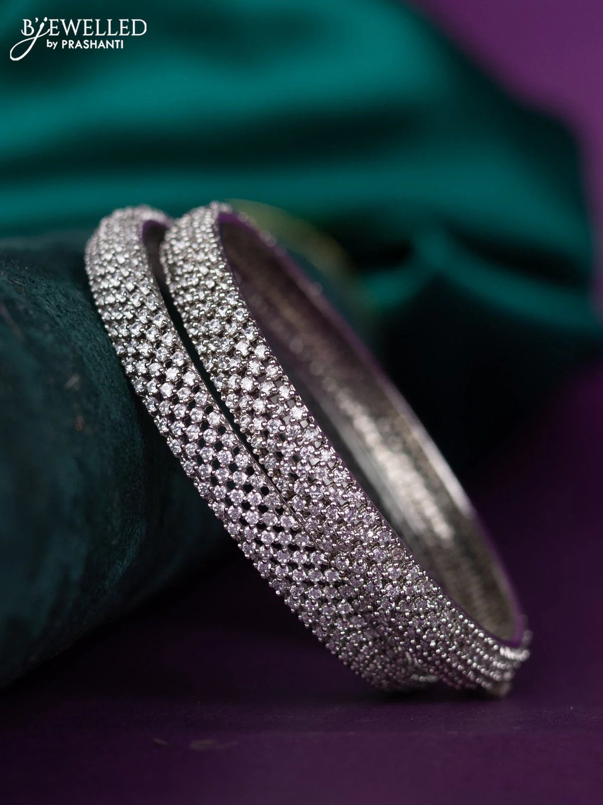 zircon bangle with cz stones