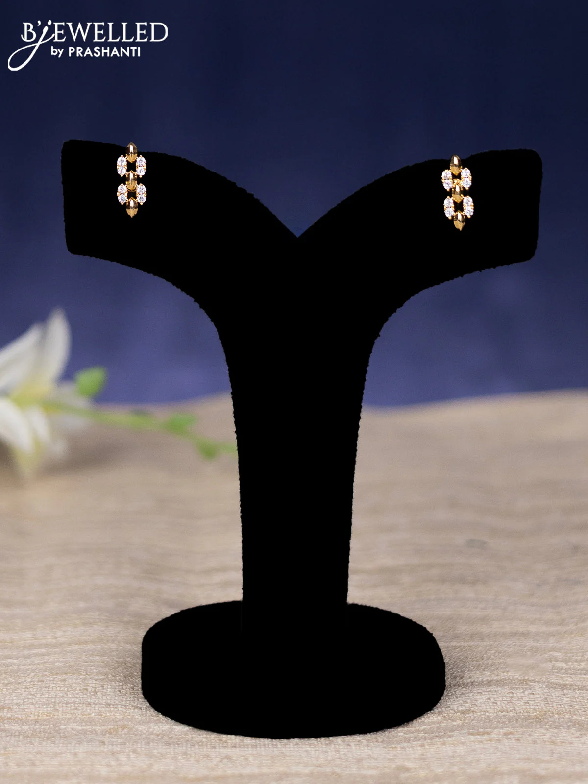 Zircon haram with cz stones in gold finish - Image 2