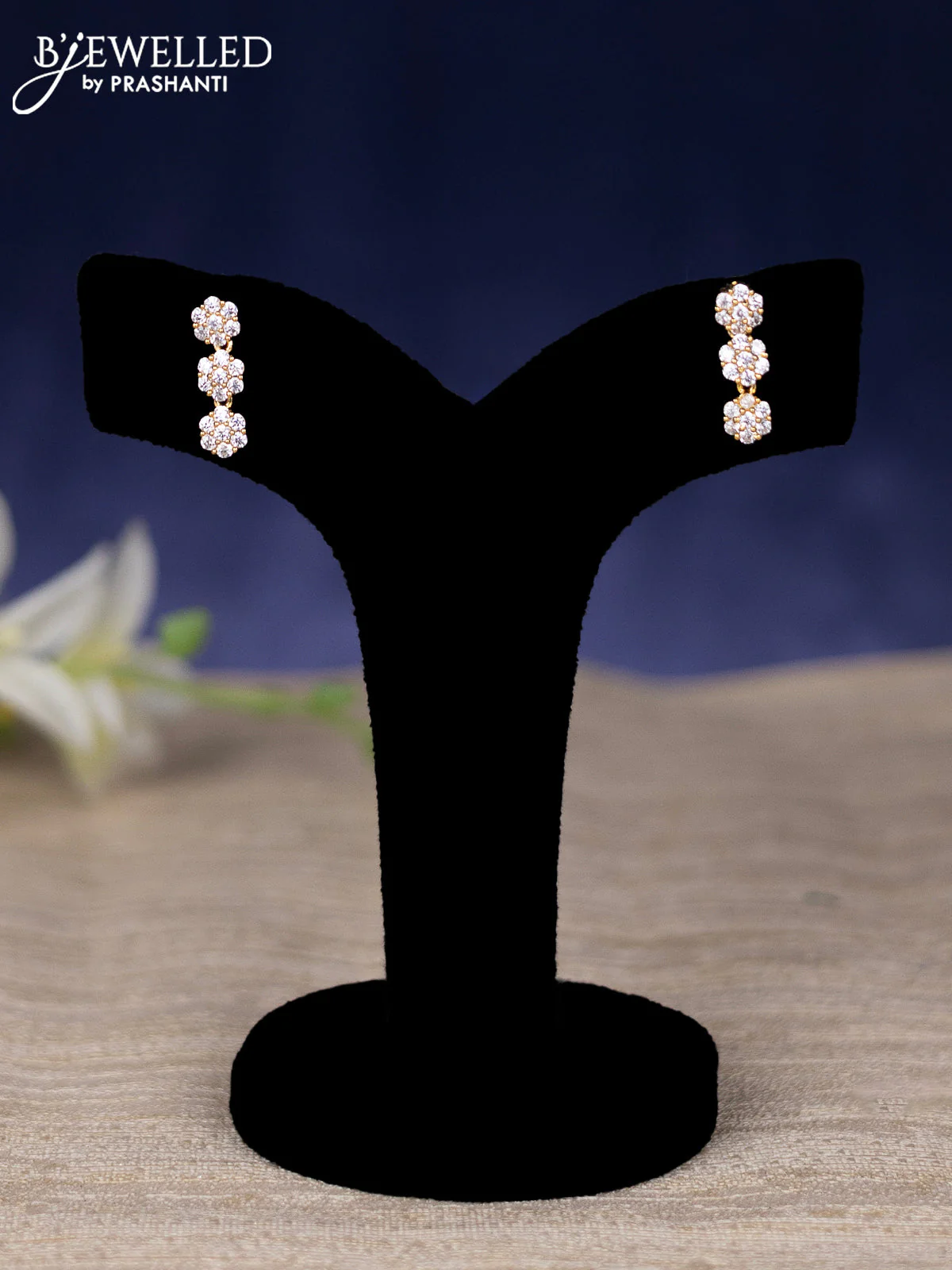 Zircon haram with cz stones in gold finish - Image 2