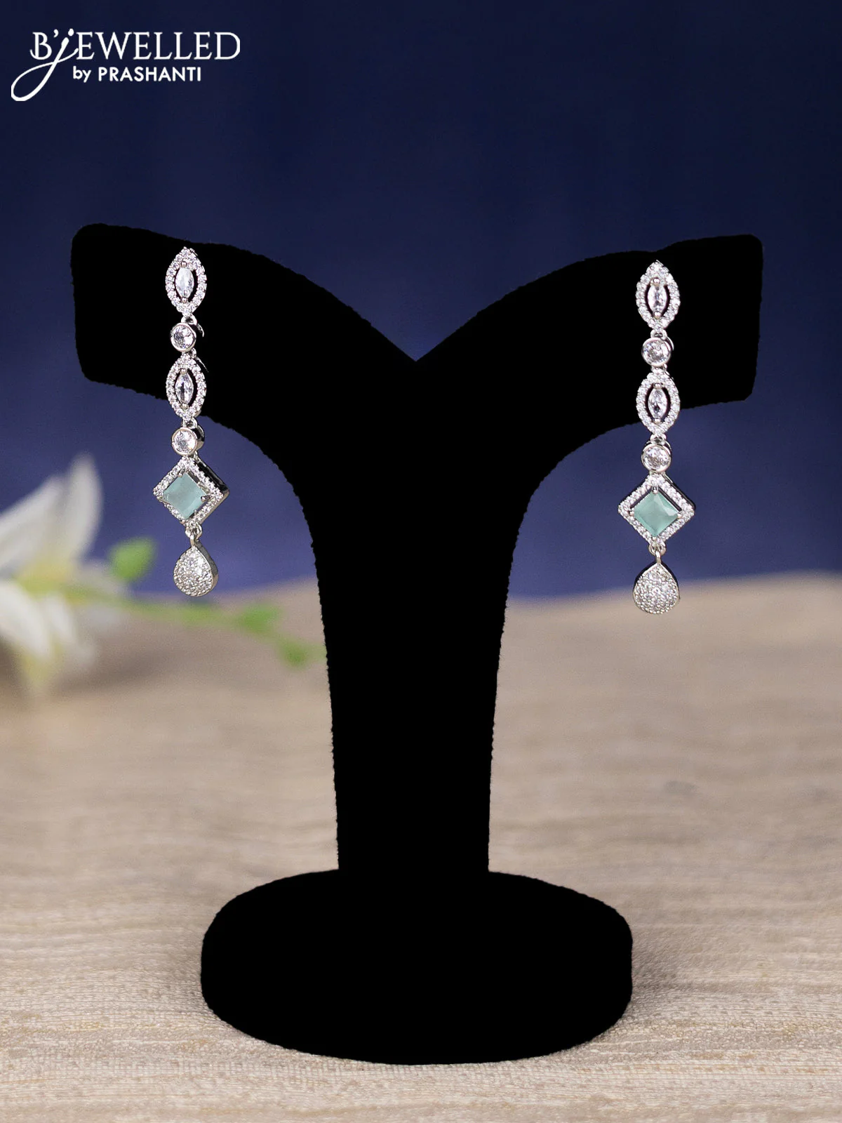 Zircon haram with mint green and cz stones - Image 2