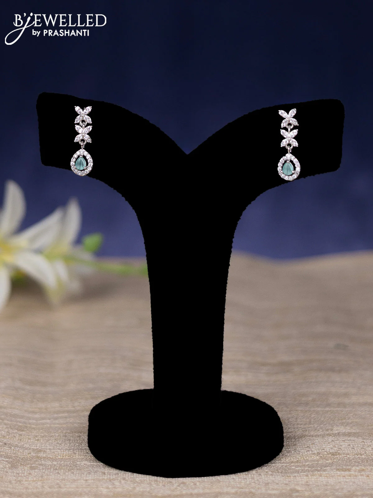 Zircon haram with mint green and cz stones - Image 2