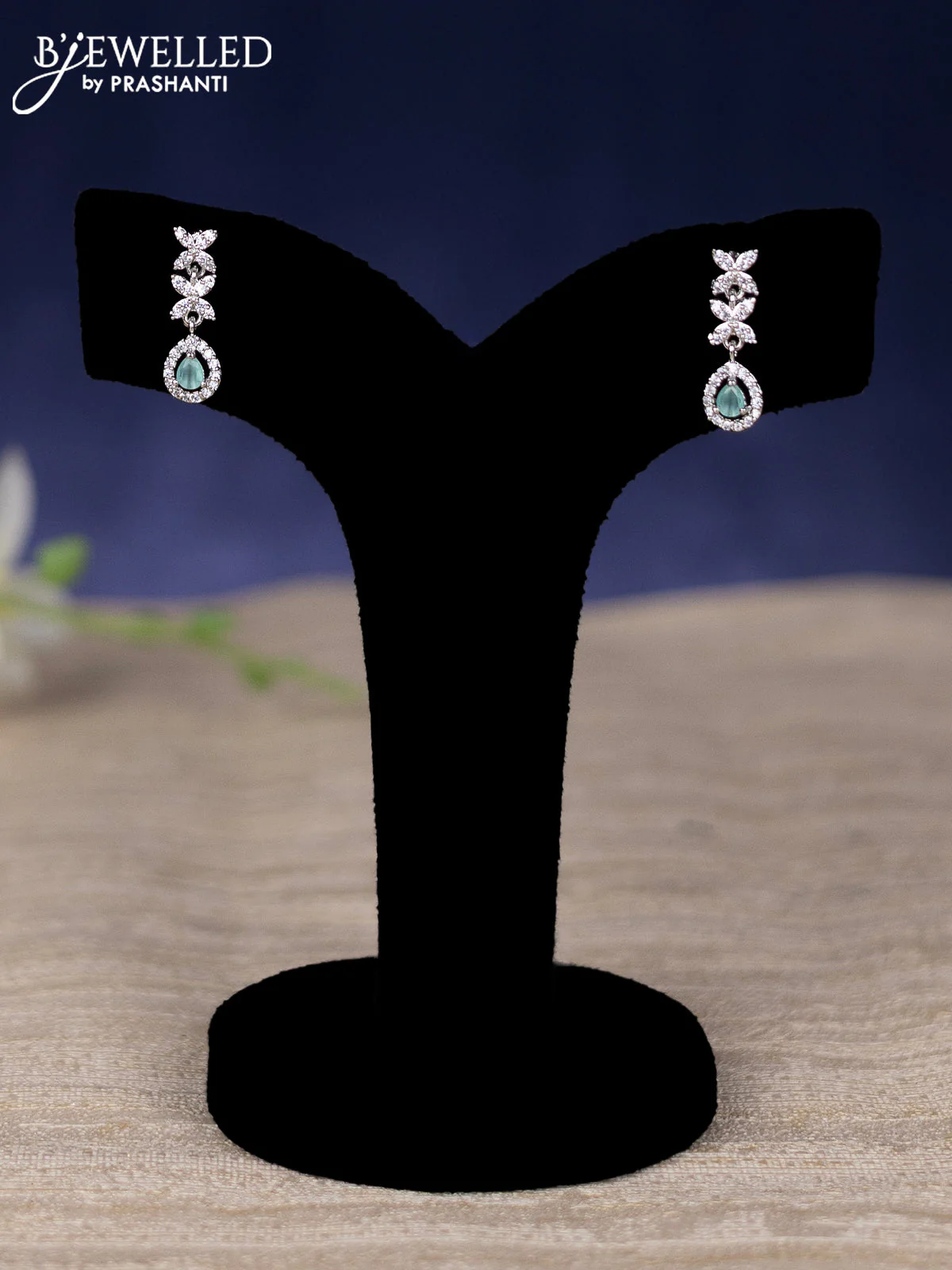 Zircon haram with mint green and cz stones - Image 2