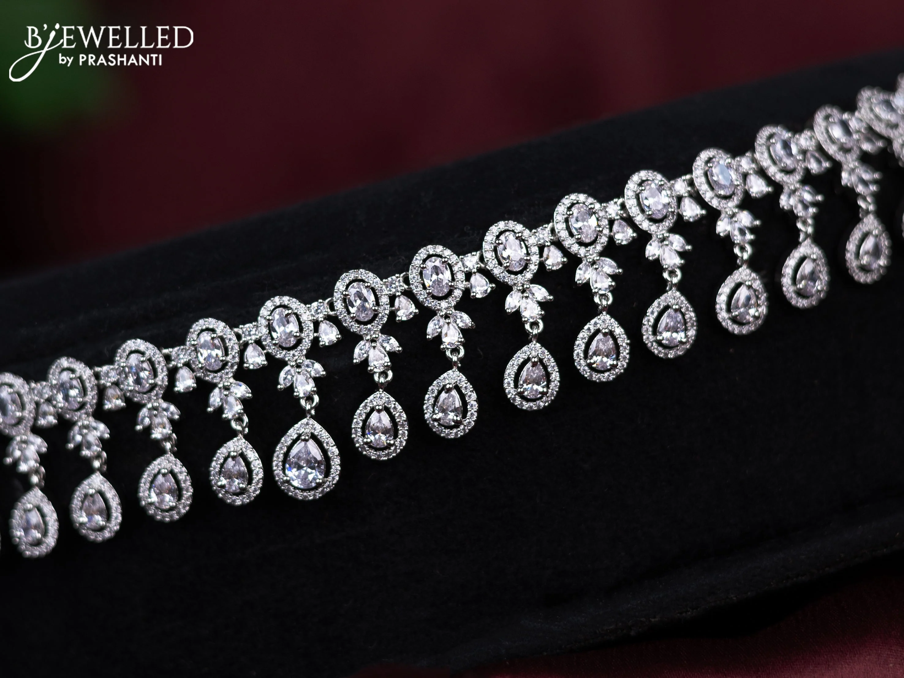 Zircon hip chain with cz stones - Image 2