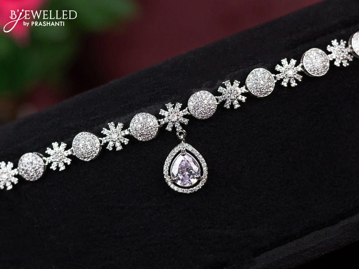 Zircon hip chain with cz stones - Image 2