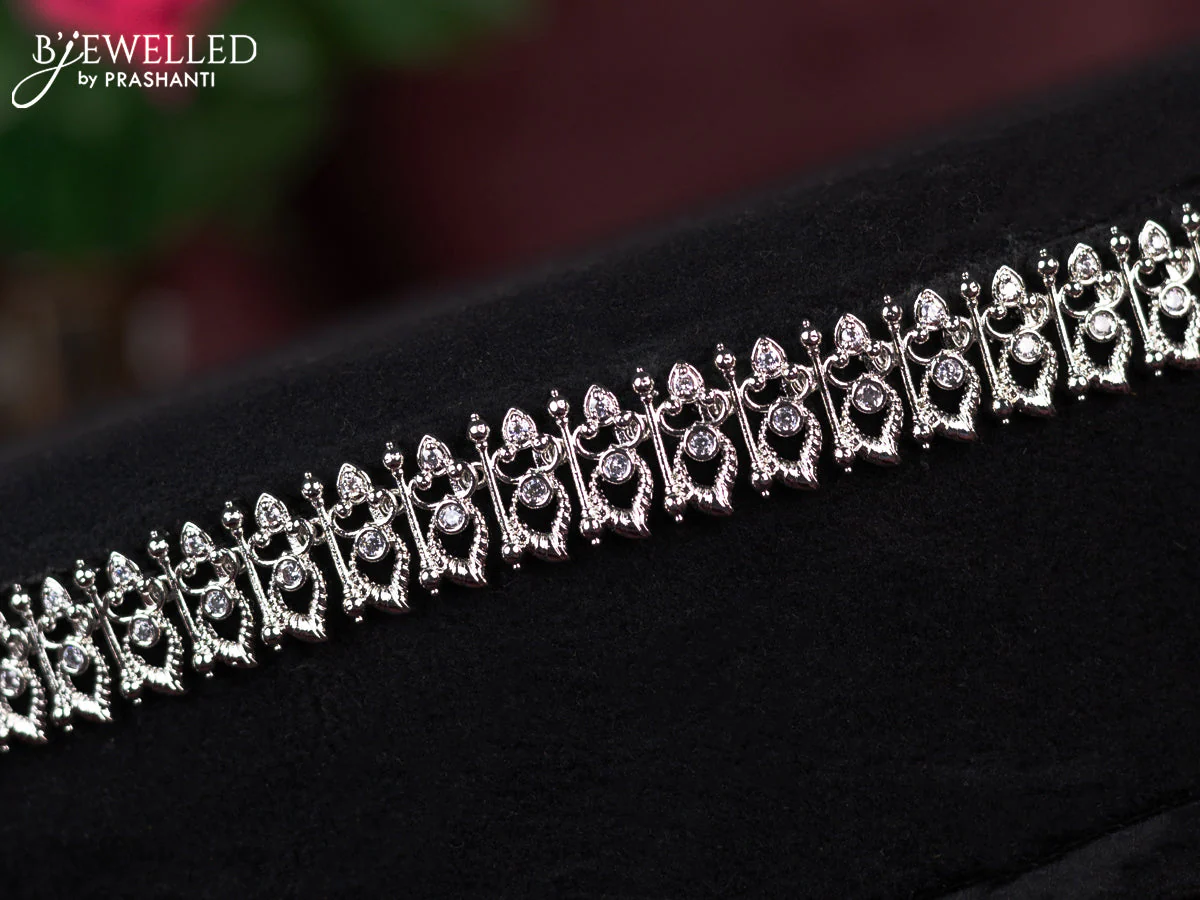 Zircon hip chain with cz stones - Image 2