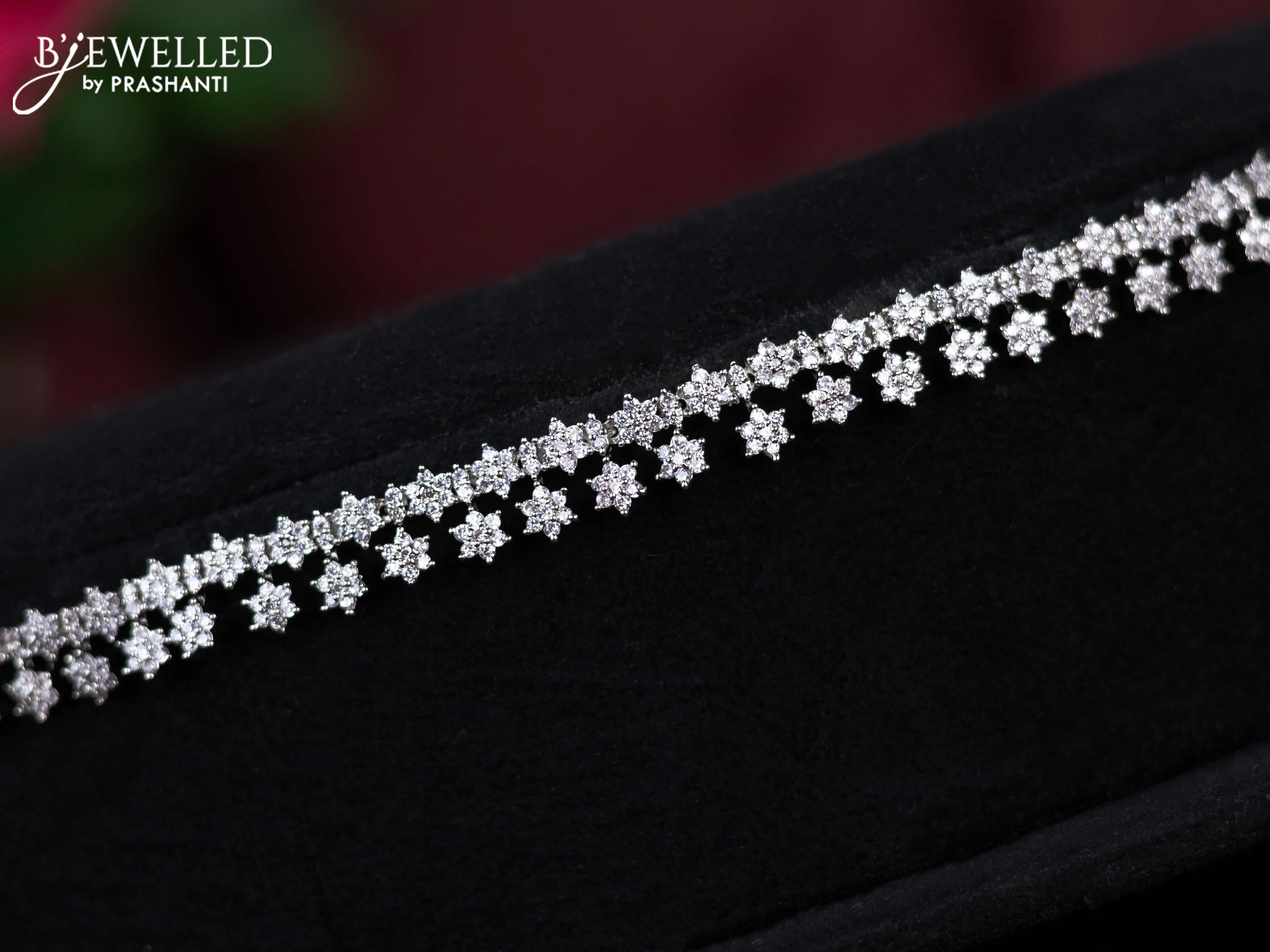 Zircon hip chain with cz stones - Image 2