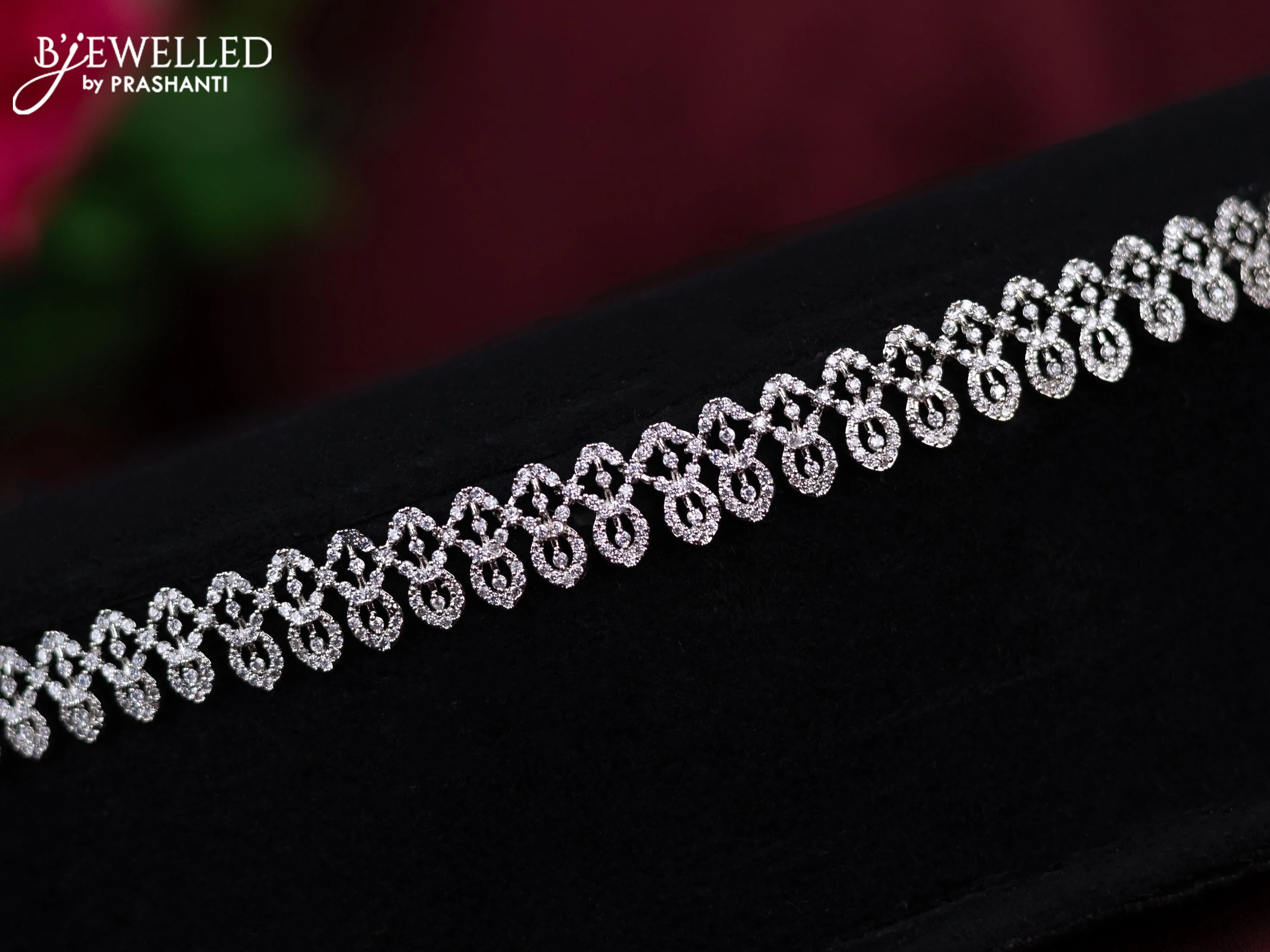 Zircon hip chain with cz stones - Image 2