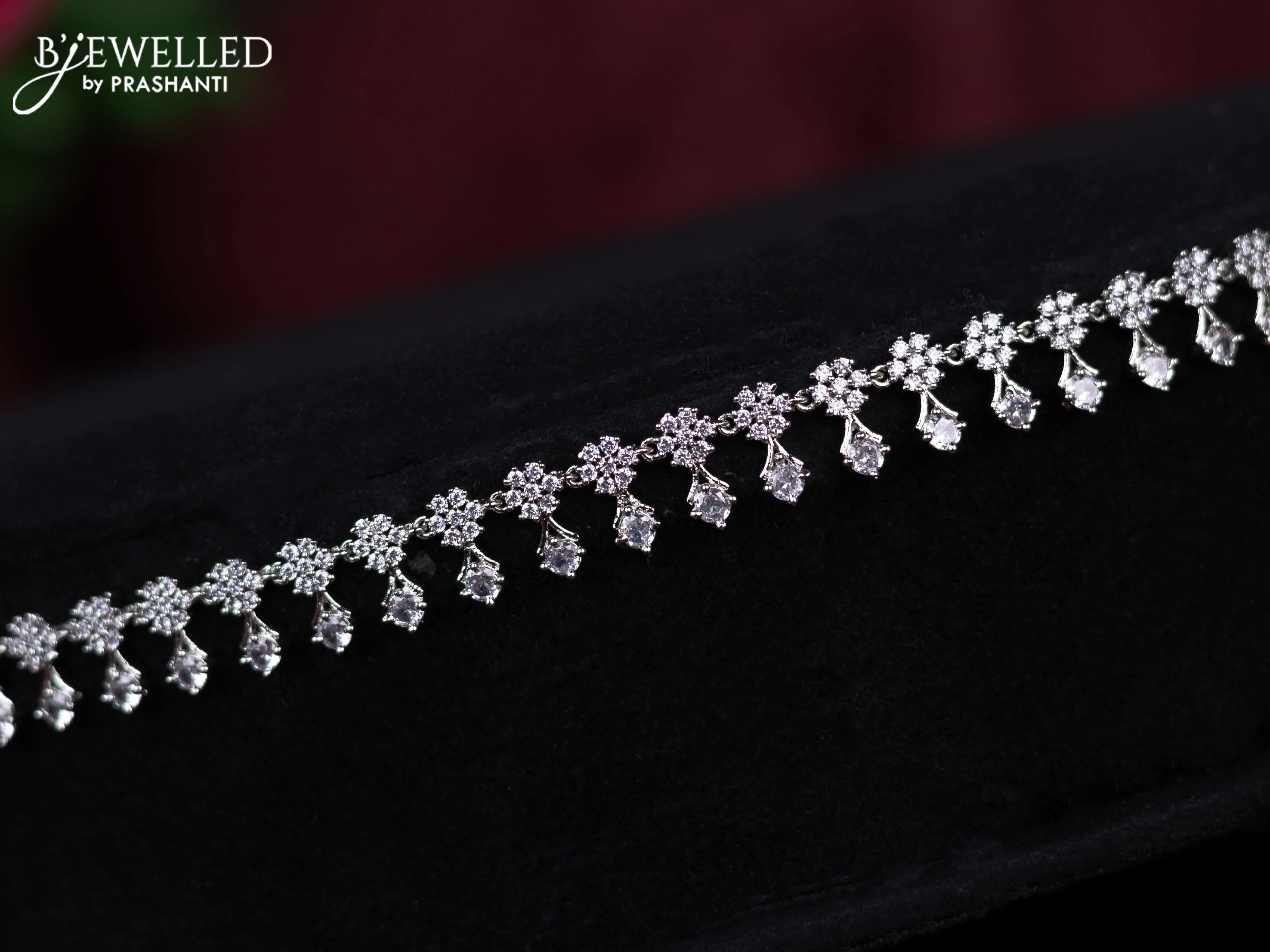 Zircon hip chain with cz stones - Image 2