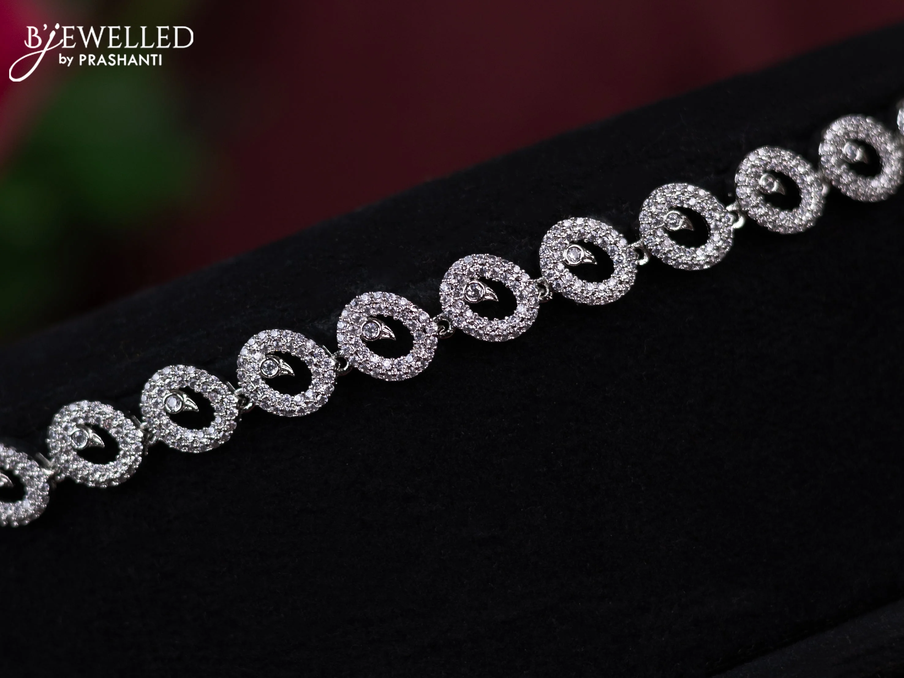 Zircon hip chain with cz stones - Image 2