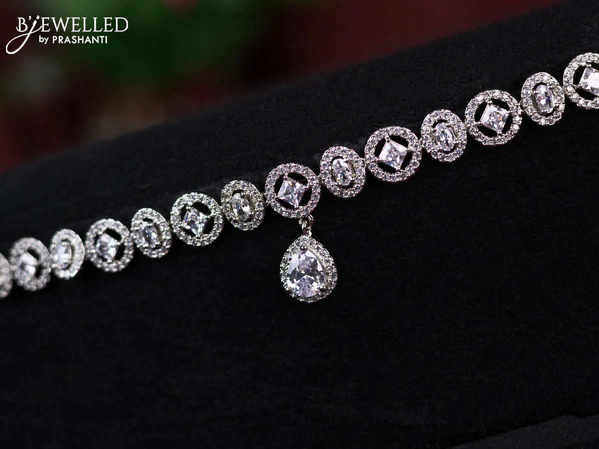 Zircon hip chain with cz stones - Image 2