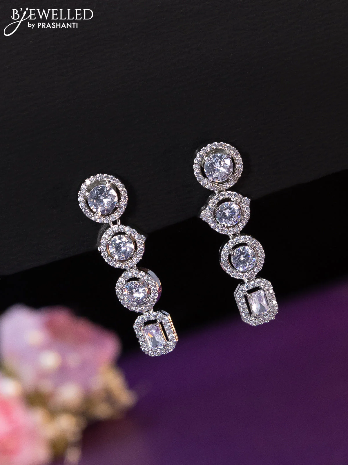 Zircon necklace with cz stones - Image 2
